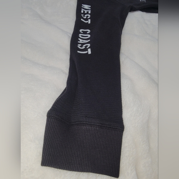 Black and White Crewneck Sweater with Bear Graphic - Picture 7 of 8